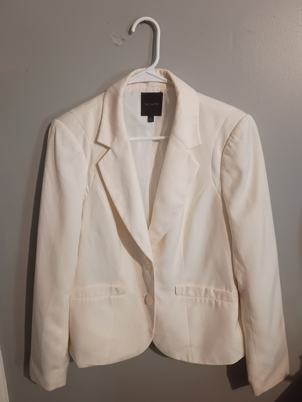 The Limited Cream Single-Button Tailored Blazer